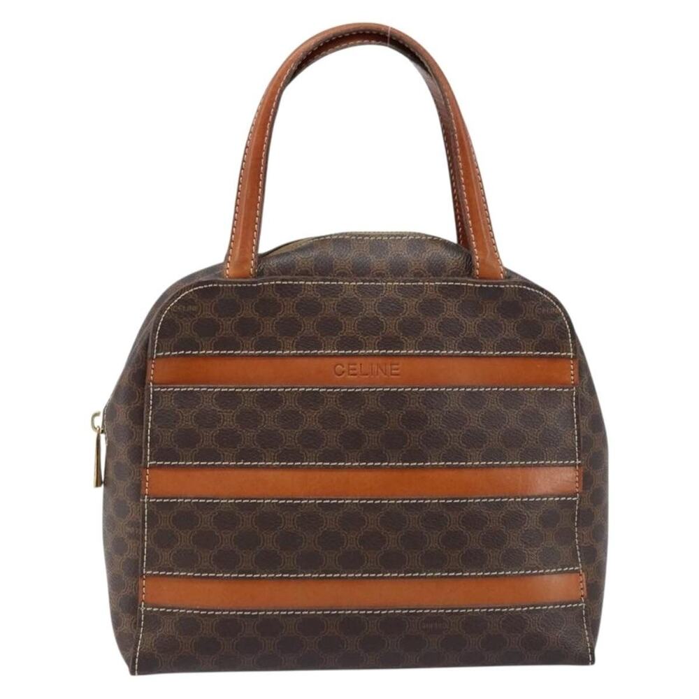Celine Macadam Handbag Brown